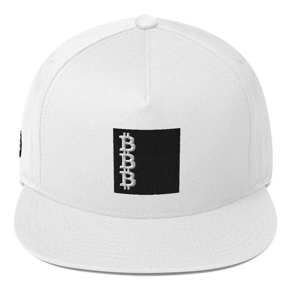 Block Logo Flat Bill Cap