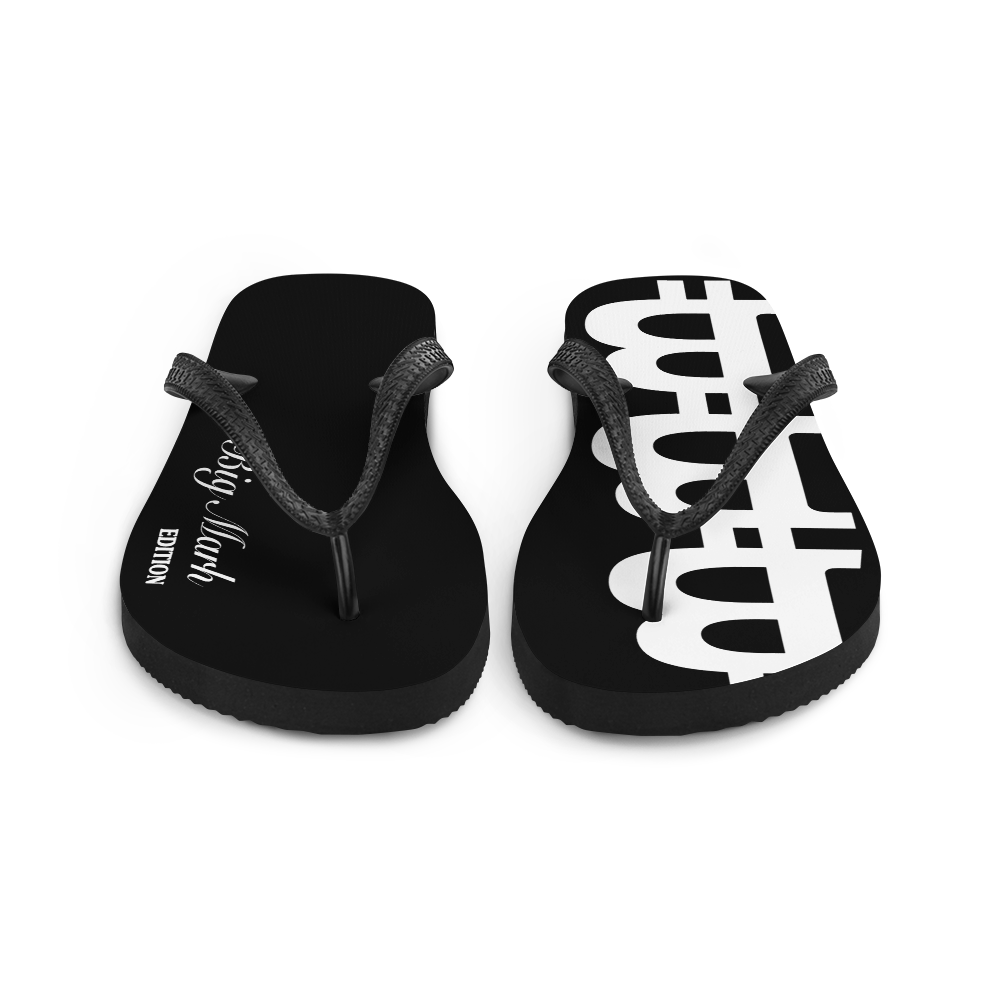 Big Marh Block Logo Flip-Flops